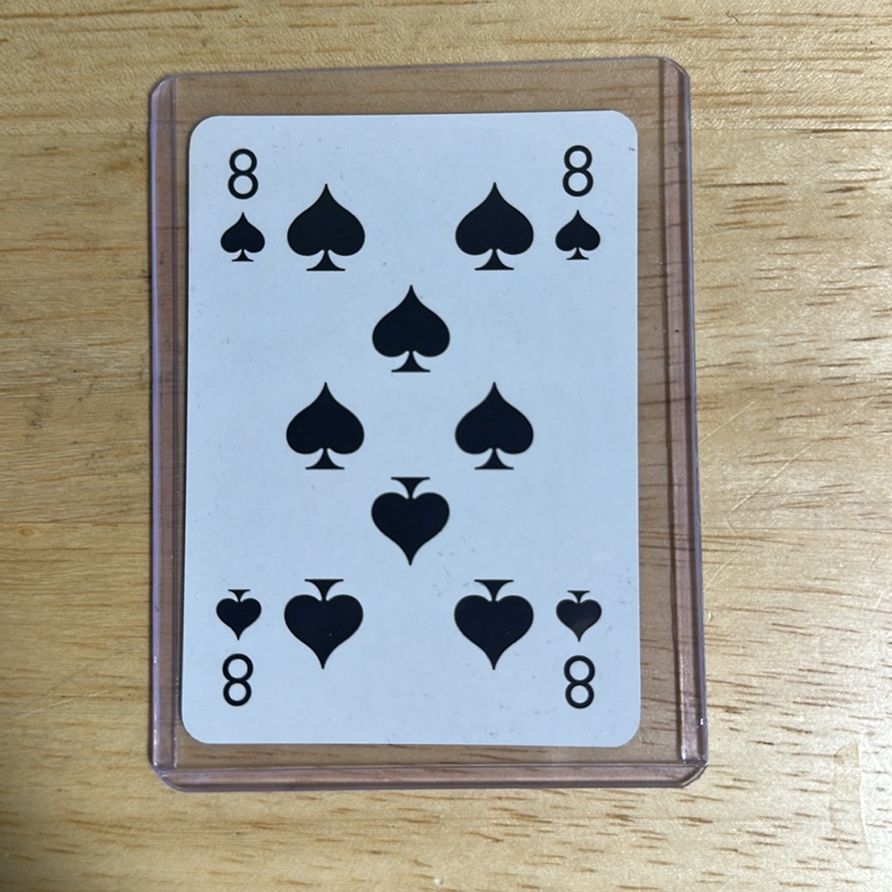 GUCCI Collectible Playing Card (8 of Spades ♠️)